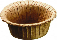 Caplugs - 0.7" ID, Round Head, Tapered Plug - 0.87" OD, 31/64" Long, Paperboard, Brown - Caliber Tooling