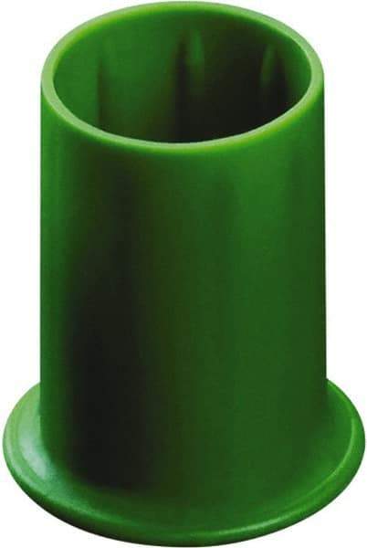 Caplugs - 0.231" ID, Round Head Vented Cap - 0.57" OD, 7/8" Long, Low-Density Polyethylene, Red - Caliber Tooling