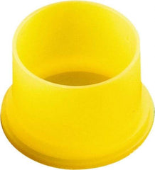 Caplugs - 1.977" ID, Round Head Utility Plug - 2.09" OD, 5/8" Long, Low-Density Polyethylene, Yellow - Caliber Tooling