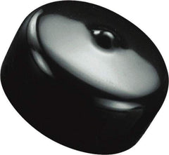 Caplugs - 0.725" ID, Flexible, Round Head Masking Cap - Vinyl, Black - Caliber Tooling