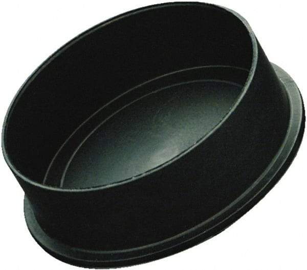 Caplugs - Conductive, Round Head, Static Dissipative Cap - 0.84" OD, 1/2" Long, Polyethylene Copolymer, Black - Caliber Tooling