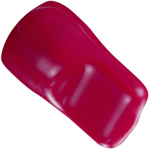 Caplugs - 0.615" ID, Pull-Tab, Round Head Cap - 1-3/16" Long, Vinyl, Red - Caliber Tooling