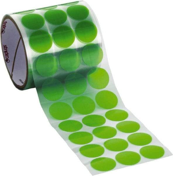 Caplugs - Green Polyester Film High Temperature Masking Tape - Series PC01312, 3.5 mil Thick - Caliber Tooling