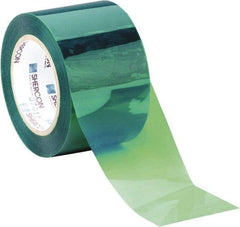 Caplugs - 3/8" Wide x 72 Yd Long Green Polyester Film High Temperature Masking Tape - Series PC25 0375, 6.5 mil Thick - Caliber Tooling