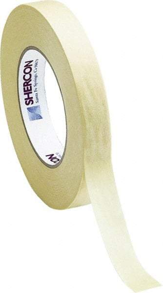 Caplugs - 30mm Wide x 55 m Long Off-White Crepe Paper High Temperature Masking Tape - Series KD1130MM, 7.5 mil Thick - Caliber Tooling