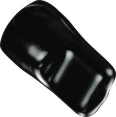 Caplugs - 0.24" ID, Pull-Tab, Round Head Masking Cap - 1-1/8" Long, Vinyl, Black - Caliber Tooling