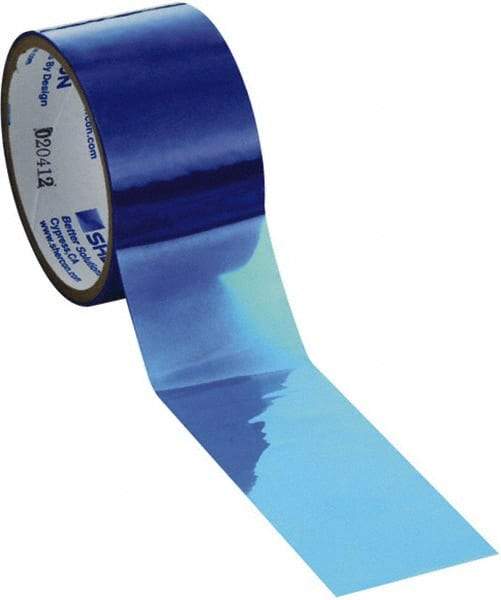 Caplugs - 8" Wide x 72 Yd Long Blue Polyester Film High Temperature Masking Tape - Series PC908000, 3 mil Thick - Caliber Tooling