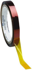 Caplugs - 50mm Wide x 33 m Long Amber Polyamide High Temperature Masking Tape - Series 22-50MM, 2.5 mil Thick - Caliber Tooling