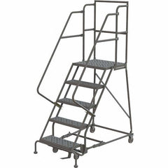 TRI-ARC - Rolling & Wall Mounted Ladders & Platforms Type: Rolling Warehouse Ladder Style: Rolling Platform Ladder - Caliber Tooling