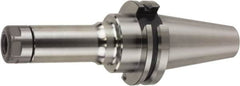 Lyndex - 1.75mm to 10mm Capacity, 90mm Projection, NCAT40 Taper Plus, SK10 Collet Chuck - 0.0002" TIR, Through-Spindle - Exact Industrial Supply