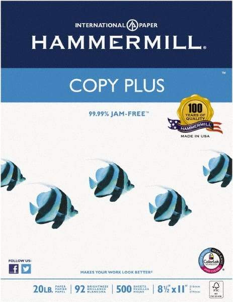 Hammermill - 8-1/2" x 11" White Copy Paper - Use with Laser Printers, Copiers, Fax Machines, Multifunction Machines - Caliber Tooling