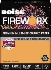 Boise - 8-1/2" x 11" Pumpkin Glow Colored Copy Paper - Use with Laser Printers, Copiers, Plain Paper Fax Machines, Multifunction Machines - Caliber Tooling