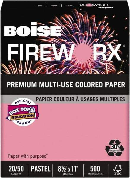 Boise - 8-1/2" x 11" Cherry Coiled Phone Cord - Use with Laser Printers, Copiers, Plain Paper Fax Machines, Multifunction Machines - Caliber Tooling