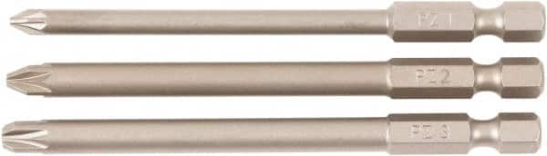 Wiha - #1, #2, #3 Pozidriv Screwdriver Bit - 90mm OAL - Caliber Tooling