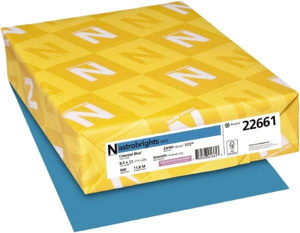 Neenah Paper - 8-1/2" x 11" Celestial Blue Colored Copy Paper - Use with Laser Printers, Inkjet Printers, Copiers - Caliber Tooling