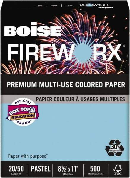 Boise - 8-1/2" x 11" Turbulent Turquoise Colored Copy Paper - Use with Laser Printers, Copiers, Plain Paper Fax Machines, Multifunction Machines - Caliber Tooling