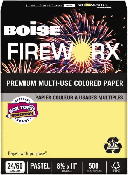 Boise - 8-1/2" x 11" Crackling Canary Colored Copy Paper - Use with Laser Printers, Copiers, Plain Paper Fax Machines, Multifunction Machines - Caliber Tooling