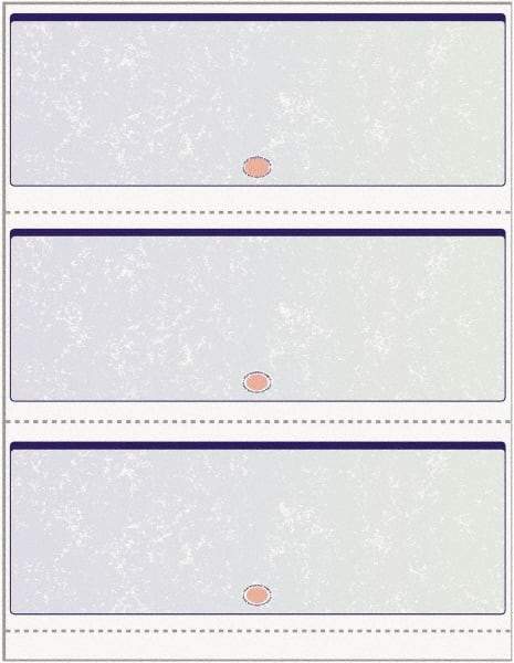 DocuGard - 8-1/2" x 11" Blue & Green Standard Security Check - Use with Inkjet Printers, Laser Printers - Caliber Tooling