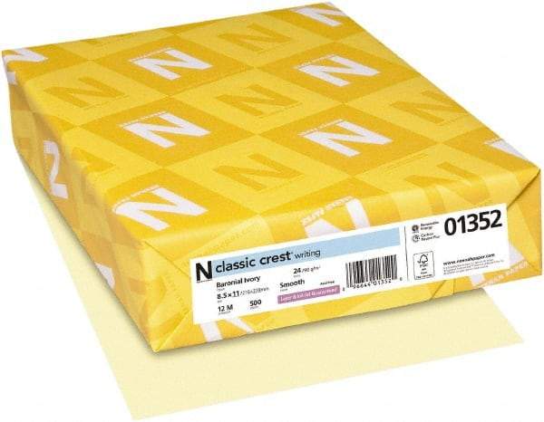 Neenah Paper - 8-1/2" x 11" Baronial Ivory Copy Paper - Use with Laser Printers, Inkjet Printers, Copiers - Caliber Tooling