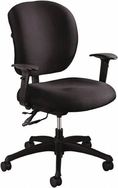 Safco - 38" High Task Chair - 26" Wide x 26" Deep, Foam Seat, Black - Caliber Tooling