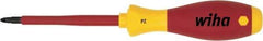 Wiha - #3 Point, 150mm Blade Length Posidrive Screwdriver - 324mm OAL - Caliber Tooling