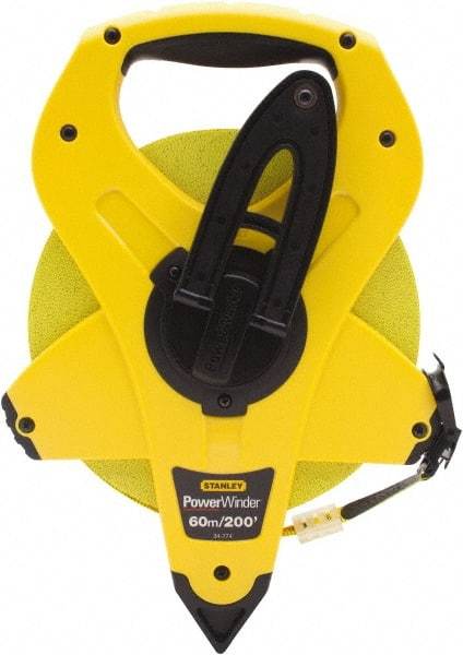 Stanley - 200' x 1/2" Tape Measure - 1/16" Graduation, Inch & Metric Graduation Style - Caliber Tooling