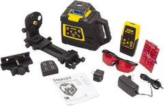 Stanley - 2,000' Measuring Range, 1/16" at 100' Accuracy, Self-Leveling Rotary Laser - ±5° Self Leveling Range, 150, 300 & 600 RPM, 1 Beam, NiCad Battery Included - Caliber Tooling