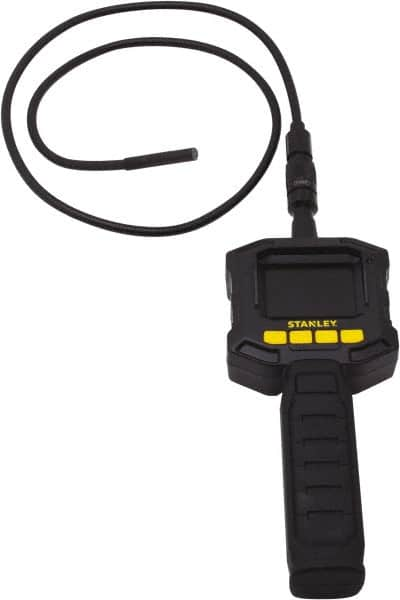 Stanley - 0.2" Wide Camera Head, 3" Long Probe, 3x Magnification, Inspection Camera - 0.3" Probe Diam, 2.4" Display - Caliber Tooling