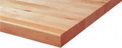 Proto - Tool Box Wood Worktop - 79" Wide x 82-1/2" Deep x 2-3/16" High, Brown, For 79" Wide Roller Cabinets - Caliber Tooling