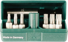 Wiha - 6 Piece, 1/4" Drive Screwdriver Torx Insert Bit Set - T8 to T30 Torx - Caliber Tooling