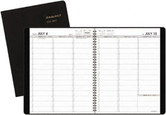 AT-A-GLANCE - 26 Sheet, 5-1/2 x 8-1/2", Accounting Book - Black - Caliber Tooling