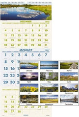 AT-A-GLANCE - 12 Sheet, 12 x 27", Wall Calendar - Caliber Tooling