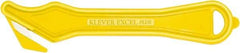 Klever Innovations - Recessed/Hook Blade Safety Cutter - 1-5/8" Carbon Steel Blade, Yellow Nylon Handle, 1 Blade Included - Caliber Tooling