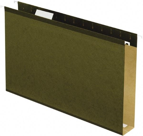 Pendaflex - 9-1/2 x 14-1/2", Legal, Standard Green, Hanging File Folder - 11 Point Stock, 1/5 Tab Cut Location - Caliber Tooling