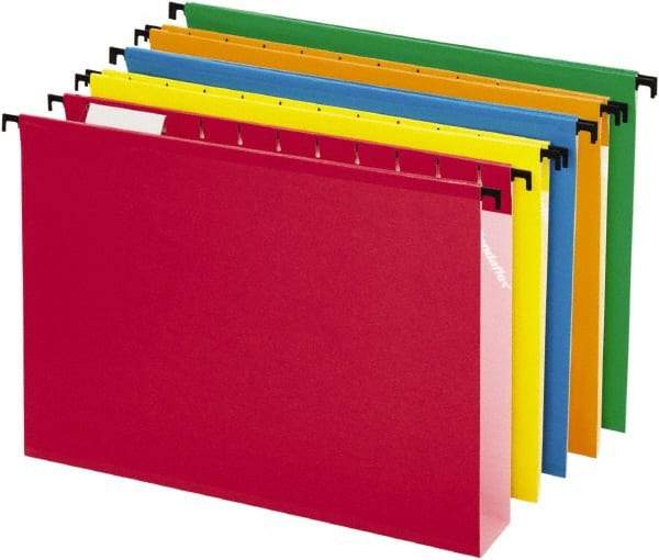 Pendaflex - 8-1/2 x 11", Letter Size, Assorted Colors, Hanging File Folder - 11 Point Stock, 1/5 Tab Cut Location - Caliber Tooling