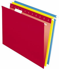 Pendaflex - 8-1/2 x 11", Letter Size, Assorted Colors, Hanging File Folder - 11 Point Stock, 1/5 Tab Cut Location - Caliber Tooling