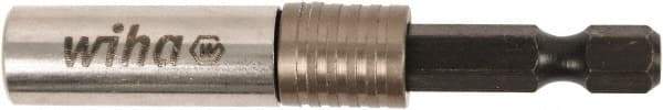 Wiha - 1/4" Insert, Hex Drive Bit Adapter - Quick Release, 1-1/2" OAL - Caliber Tooling