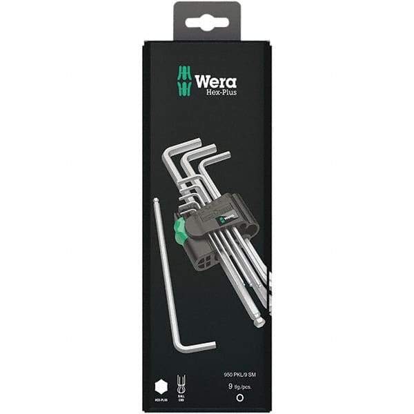 Wera - Hex Key Sets Tool Type: Hex Handle Type: L-Key Long Arm - Caliber Tooling