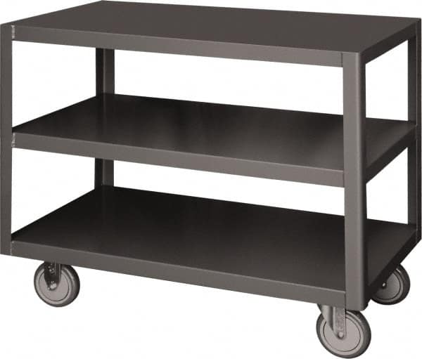 Durham - Mobile Table - Steel, Fixed Leg, Gray, 72" Long x 36" Deep x 30-1/4" High - Caliber Tooling