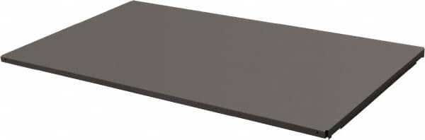 Durham - 14-3/8" Long x 59-1/2" Wide, Gray Steel Shelf - 400 Lb Capacity, Use with Mesh Stock Truck - Caliber Tooling