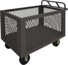 Durham - 2,000 Lb Load Capacity, Steel Box Truck - 36" Wide x 24" Long x 29-1/2" High, Gray - Caliber Tooling