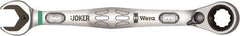 Wera - 18mm 12 Point Combination Wrench - 15° Offset Angle, 9-23/64" OAL, Chrome Molybdenum Steel, Chrome Finish - Caliber Tooling