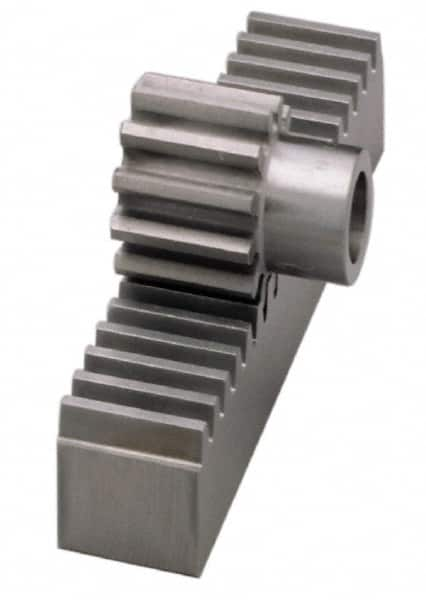 Boston Gear - 3/8" Face Width, 6 Feet Long, 3/8" Thick Steel Gear Rack - 20 Pitch - Caliber Tooling