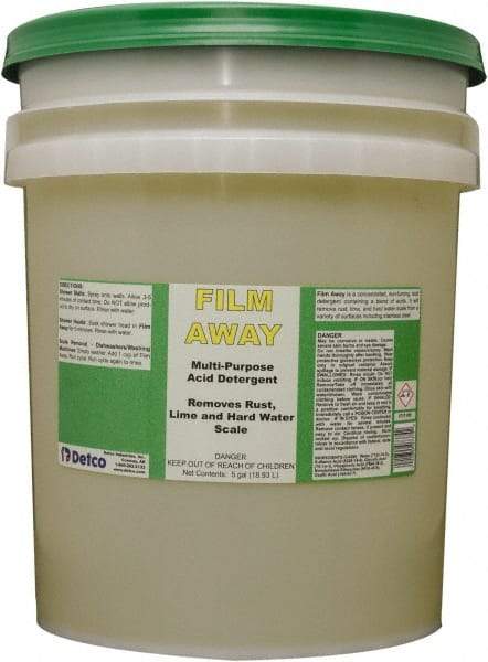 Detco - 5 Gal Pail Liquid Bathroom Cleaner - Unscented Scent, Bath Fixtures - Caliber Tooling