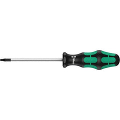 Wera - T15 Tamper Resistant Torx Driver - 12" Blade Length, 16-17/32" OAL, Ergonomic Handle, Chrome Plated Steel - Caliber Tooling