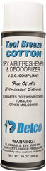 Detco - 20 oz Aerosol Can Deodorizer - Aerosol, Cotton Scent, Environmentally Safe - Caliber Tooling