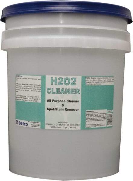 Detco - 5 Gal Bucket All-Purpose Cleaner - Liquid, Peroxide, Unscented - Caliber Tooling