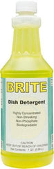 Detco - 32 oz Bottle Manual Dishwashing Liquid - Lemon Scented - Caliber Tooling