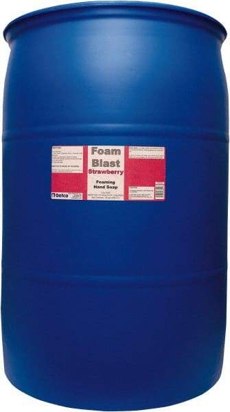 Detco - 55 Gal Drum Liquid Hand Cleaner - Red, Strawberry Scent - Caliber Tooling