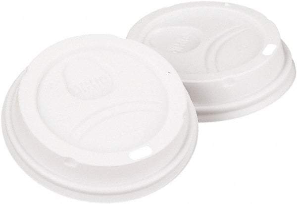 Dixie - Dome Lid Fits 10-16 oz Perfectouch Cups, 12-20 oz Hot Cups, WiseSize, 500/CT - White - Caliber Tooling